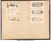 Canada Toronto, ON- Bank of Toronto $5; $10; $20 2.1.1935 Ch.# 715-24-02P; 715-24-08P; 715-24-14P Front and Back Proof Sheet About Uncirculated. Three...