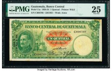 Guatemala Banco Central de Guatemala 1 Quetzal 17.3.1934 Pick 11a PMG Very Fine 25. The portrait series from the 1920s and 1930s infrequently appears ...