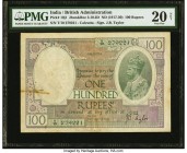 India Reserve Bank of India, Calcutta 100 Rupees ND (1927-37) Pick 10j1 Jhunjhunwalla-Razack 3.10.2D PMG Very Fine 20 Net. A wholesome example of this...