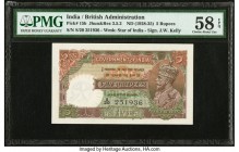 India Government of India 5 Rupees ND (1928-35) Pick 15b Jhunjhunwalla-Razack 3.5.2 PMG Choice About Unc 58 EPQ. Only the faintest trace of circulatio...