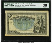 Cuba El Tesoro De La Isla De Cuba 10 Pesos 1891 Pick 40r Remainder PMG Very Fine 30. A stunning vignette of Mercury is seen on this Bradbury, Wilkinso...