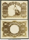 Spain Banco de Espana 100 Pesetas ca. 1905 Photo Proofs Pick Unlisted. Two different Photo Proofs of 100 Peseta back designs. Both attractive designs,...
