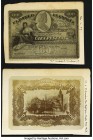 Spain Banco de Espana 100 Pesetas 1.1.1908 (1907) Face and Back Photo Proofs Pick 64 for Type. A perfectly matched pair of face and back Photo Proofs ...
