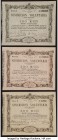 Spain Suscricion Voluntaria, Madrid 1870 100; 200; 500 Reales Vellon Ed. 196; 197; 198 Three Bonds Extremely Fine-Choice Uncirculated. A trio of Bonds...