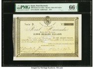 Spain Real Hacienda, Bayona, Treasury Bond 2000 Reales de Vellon 1.11.1873 Pick UNL Ed.#A222 PMG Gem Uncirculated 66 EPQ. Offered here is an unusual T...