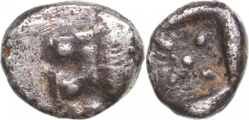 Ionia - Miletos AR Diobol - (circa 520-450 BC)
1.08 g. 10mm. VF/VF Forepart of ...