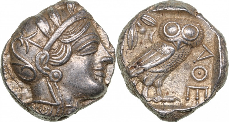Attica - Athens AR Tetradrachm (circa 454-404 BC.)
17.21 g. 24mm. AU/UNC Mint l...