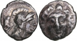Cilicia - Uncertain AR Obol - (4th century BC)
0.83 g. 10mm. VF/VF Head of female./ Helmeted head of Athena right.