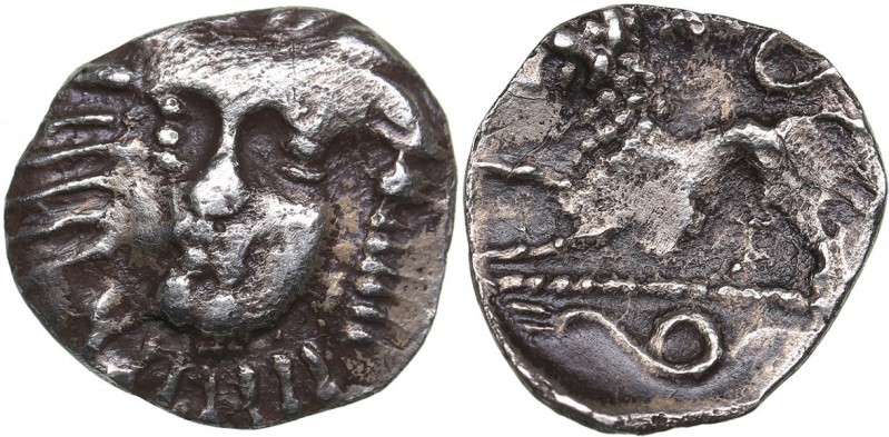 Campania - Phistelia AR Obol - (circa 310-300 BC)
0.36 g. 10mm. VF/XF Head of n...
