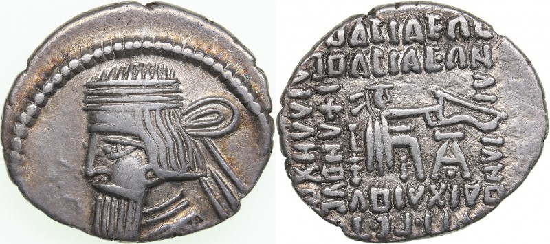 Parthian Kingdom AR Drachm - Artabanus III (80-81 AD)
3.61 g. VF/XF Bust left./...
