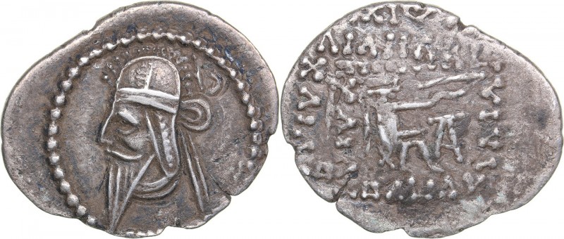Parthian Kingdom AR Drachm - Vologases VI (208-228 AD)
3.30 g. 23mm. VF/VF Bust...