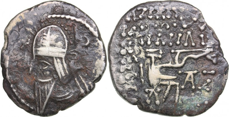 Parthian Kingdom AR Drachm - Vologases VI (208-228 AD)
2.99 g. 20mm. VF/VF Bust...