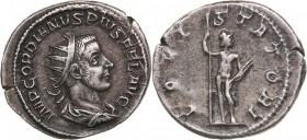 Roman Empire Antoninianus - Gordian III (238-244 AD)
4.66 g. 24mm. VF+/VF Rome. Silver. IMP GORDIANVS PIVS FEL AVG, Radiate, draped and cuirassed bus...