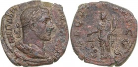 Roman Empire AE Sestertius - Philip the Arab (244-249 AD)
16.61 g. 30mm. XF/VF Bust of the Emperor in a laurel wreath. / Goddess Aquitas, in the hand...