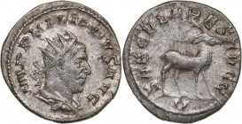 Roman Empire Antoninianus - Philip the Arab (244-249 AD)
4.19 g. 22mm. XF+/XF- Rome. IMP PHILIPPVS AVG, Bust of Emperor to the right./ SAECVLARES AVG...