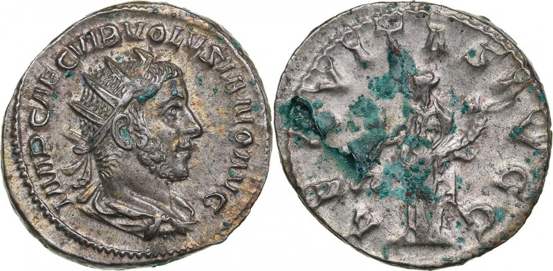 Roman Empire Antoninianus - Volusianus (251-253 AD)
2.64 g. 20mm. AU/AU Mint lu...
