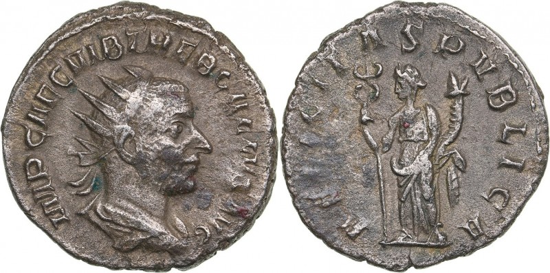 Roman Empire Antoninianus - Volusianus (251-253 AD)
3.93 g. 21mm. VF/VF Rome. I...