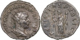 Roman Empire Antoninianus - Volusianus (251-253 AD)
3.93 g. 21mm. VF/VF Rome. IMP CAE C VIB VOLVSIANO AVG, Bust of Emperor to right./ FELICITAS PVBL ...