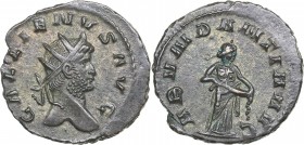 Roman Empire Antoninianus - Gallienus (253-268 AD)
3.12 g. 20mm. XF+/XF- Rome. GALLIENVS AVG, Bust of Emperor to the right./ ABVNDANTIA AVG around, A...