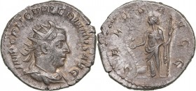 Roman Empire Antoninianus - Valerian I (253-260 AD)
3.83 g. 22mm. XF/XF Mint luster. IMP C P LIC VALERIANVS AVG, Bust of Emperor to the right./ SALVS...