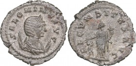 Roman Empire Antoninianus - Salonina (257-259 AD)
3.96 g. 22mm. XF/XF Milano. SALONINA AVG, Bust of Emperor to the right./ FECVNDITAS AVG around, Fec...