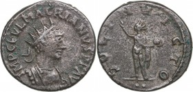 Roman Empire Antoninianus - Macrianus (260-261 AD)
4.04 g. 20mm. VF/VF IMP C FVL MACRIANVS P F AVG, Bust of Emperor to the right./ SOLI INVICTO aroun...