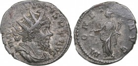 Roman Empire Antoninianus - Postumus (260-269 AD)
3.38 g. 22mm. XF/XF Lugdunum. IMP C POSTVMVS P F AVG, Bust of Emperor to the right./ MONETA AVG aro...