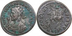 Roman Empire Antoninianus - Probus (276-282 AD)
3.89 g. 21mm. XF-/VF- Siscia. IMP C M AVR PROBVS P F AVG, Bust of Emperor to left./ ADVENTV-S PR-OBI ...