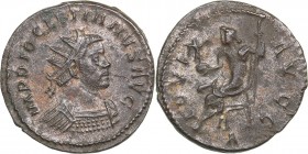 Roman Empire Antoninianus - Diocletian(284-305 AD)
4.06 g. 22mm. XF+/XF- Lugdunum. IMP DIOCLETIANVS AVG, Radiate, draped and cuirassed bust of Diocle...