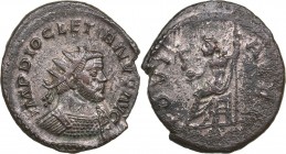 Roman Empire Antoninianus - Diocletian(284-305 AD)
4.21 g. 24mm. XF/VF- Lugdunum. IMP DIOCLETIANVS AVG, Radiate, draped and cuirassed bust of Dioclet...