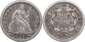 USA one dime 1853
2.43 g. VF/VF+