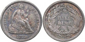 USA half dime 1873
1.22 g. VF/VF Mint luster.