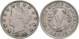USA 5 cents 1906
4.98 g. VF/XF KM# 112.