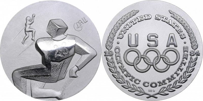 USA medal Olympics 1984
46.75 g. 46mm. Silver. Official Commemorative medal of ...