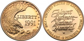 USA 5 dollars 1991
8.36 g. PROOF Gold.