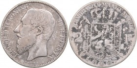 Belgia 2 francs 1887
9.85 g. F/VF