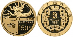 China 150 yuan 2008 Olympics
10.40 g. PROOF Karp. Au