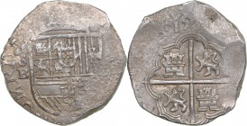 Spain - Sevilla - B 4 reales 159? - Philipp II
13.57 g. XF/XF