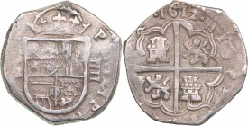 Spain 4 reales 1612 - Philipp III
13.52 g. XF/VF