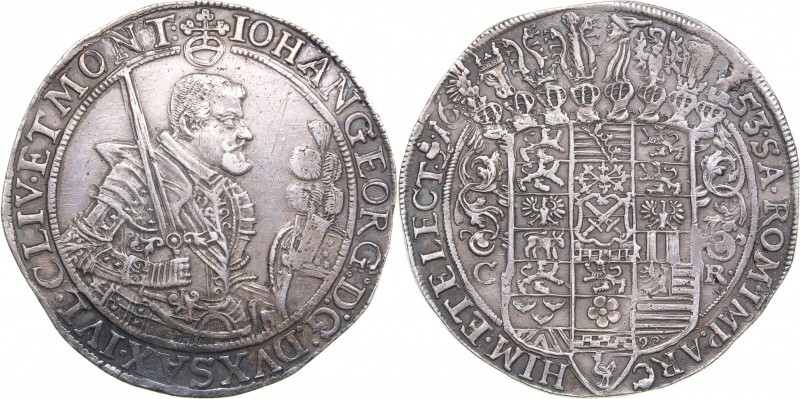 Germany - Saxony Taler 1653 - Johann Georg I (1615-1656)
29.18 g. XF+/AU Rare c...
