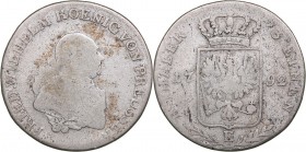 Germany - Prussia 1/3 taler 1792 E
7.94 g. F/F