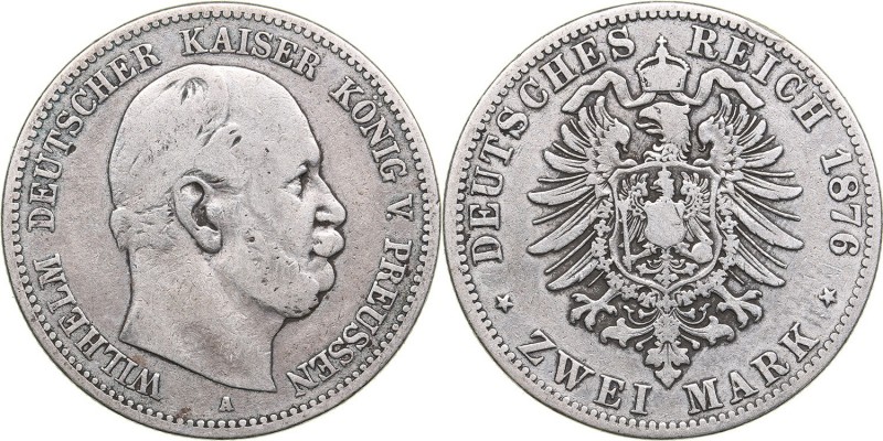 Germany - Prussia 2 mark 1876 A
10.82 g. F/F