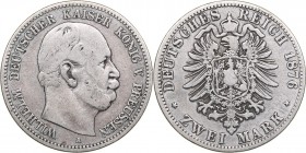 Germany - Prussia 2 mark 1876 A
10.82 g. F/F