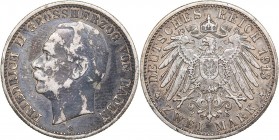 Germany - Baden 2 mark 1913 G
11.06 g. VF/VF+