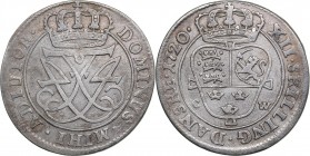 Denmark 12 skilling 1720
3.57 g. XF/XF KM# 52