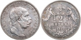 Hungary 2 korona 1912
9.98 g. VF/VF