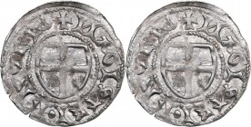 Reval schilling ND - Gisbrecht von Ruttenberg (1424-1433)
Livonian order. 1.25 g. VF/VF Haljak# 66a.