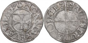 Reval schilling 1537 - Hermann Brüggenei-Hasenkamp (1535-1549)
Livonian order. 0.83 g. VF/VF Haljak# 142b.