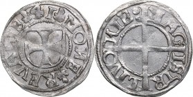 Reval schilling 1541 - Hermann Brüggenei-Hasenkamp (1535-1549)
Livonian order. 1.19 g. UNC/UNC Mint luster. Rare condition! Ag. Haljak# 148a.