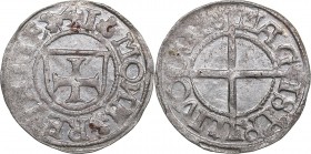 Reval schilling 1541 - Hermann Brüggenei-Hasenkamp (1535-1549)
Livonian order. 1.02 g. AU/AU Mint luster. Rare condition! Ag. Haljak# 148a.